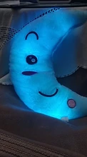 34CM Creative Toy Luminous Pillow Soft Stuffed Plush Glowing Colorful Stars Cushion Led