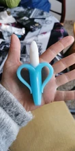 Cepillos dentales de entrenamiento de silicona para bebé, sin BPA, forma de plátano, mordedor seguro, juguetes para morder, anillo de dentición, regalo para mordedor de bebé