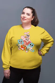 

Angemiel Wear Gumball Family Yellow Women Sweatshirts