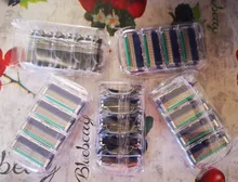 Gillette-casetes de afeitar para Gillette Fusion, cabezales de repuesto de 5 capas, cuchillas de afeitar de acero inoxidable, cuchilla recta para hombre, Manual