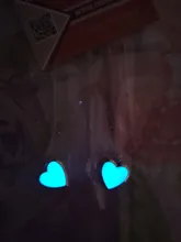 Collar que brilla en la oscuridad para mujer, foto, medallón, corazón fluorescente vintage, colgante, joyería, colgante, regalos