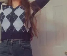 Suéter Vintage de manga larga con cuello en V para mujer, cárdigan corto de punto para otoño e invierno, estilo inglés, 2020