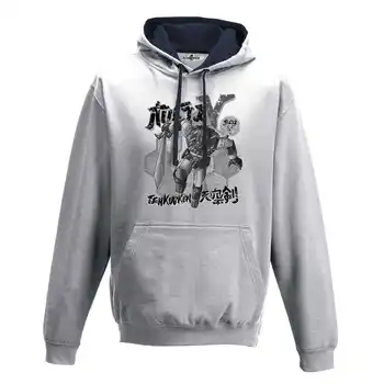 

Hood Sweatshirt Two-Color Man Robot Mecha Chogokin Style 80 Memories Superelettromagnetico 2 BW S