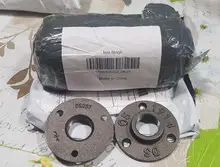 Accesorios de tubería de hierro para montaje en pared, herramienta de herraje de pieza de brida antigua DN15, bridas de hierro fundido, gietijzesen buisleidingen, 10 Uds.