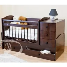 Кроватка Красная звезда Кирюша(шоколад) н ЗН М С 859