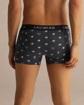 

Boxer man knitted cardigan indigo blue