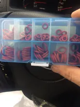 Ring Silicone Washer Assortment-Kit-Set VMQ Red Thickness