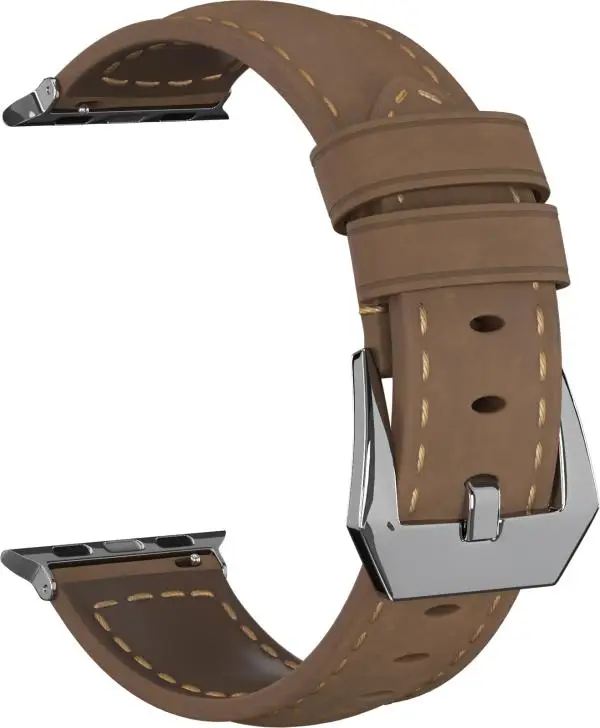 Ремешок замшевый GSMIN Suede 2 для Apple Watch Edition 38/40 (Коричневый) | Наручные часы
