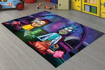 

Rick and Morty 2 Patterned Carpet ,Non Slip Floor Carpet,Teen's Carpet,Turkish Rug