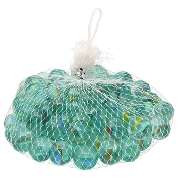 

5as-129 glass pebbles 16mm, 100 pcs, mix Green