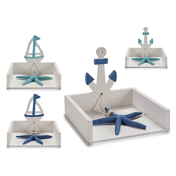 

Napkin holder Gift Decor Wood (18 x 15 x 18 cm)