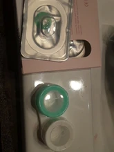 Lentes de contacto de colores para belleza de ojos, lentillas de color azul, gris, verde, con estuche de contacto, 1 par
