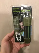 Miniwell-purificador personal para acampada, filtro de agua pajilla para suministros de supervivencia o emergencia, L630