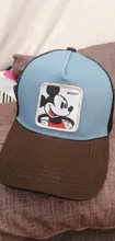 Minnie de Disney de malla con estampado de Mickey para hombre y mujer, gorra de malla con estampado de Mickey, Snapback, Gorra de béisbol de algodón Hip Hop, unisex