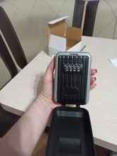 Montado en la pared clave Caja de almacenaje Mini Keybox clave de almacenamiento caja con 4 dígitos combinación cubierta impermeable para uso al aire libre