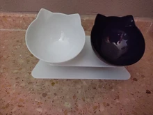 Cuenco de alimentación antideslizante para mascotas, plato con soporte para agua y productos de comida de los animales, ideal para uso de perros y gatos del hogar