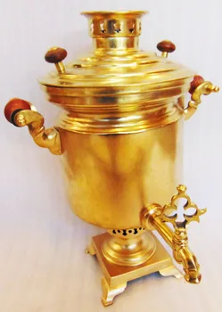 

Samovar Tula. Shape: jar. Material: polished brass. Volume: 3 liters. Manufacturer: Tulsk