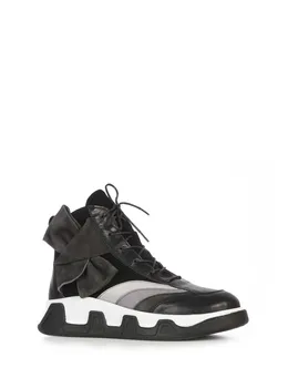 

İLVİ Virgil Women's Boot Black-Gray Suede