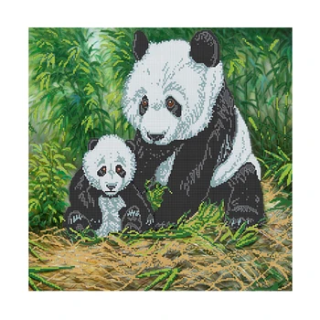 

БН-3159 Set for embroidery with beads Hobby & Pro's Panda's 40*40 cm