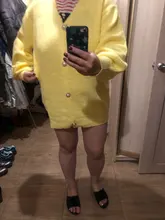 Kimono Cardigan Sweaters Lantern Berrygo V-Neck Knitted Female Women Sleeve-Button Streetwear