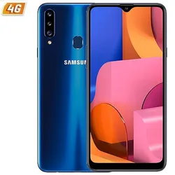 Samsung galaxy a20s синий мобильный телефон-6,5 '/16,5 cm - cam (13 + 8 + 5)/8mp - oc 1,8 ghz - 32gb - 3gb ram - android - 4g - dual