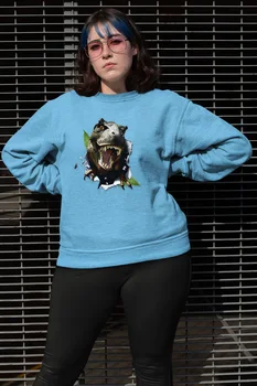 

Angemiel Wear T-Rex Blue Women Sweatshirts
