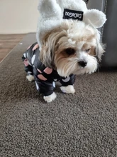 Dog Overalls Clothing Puppy Winter Coat Hoodie Pet-Dog Cotton Thicken Dot for Small Big-Polka-Dot