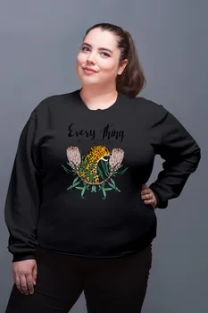 

Angemiel Wear Everything Will Be Fine Black Women Sweatshirt