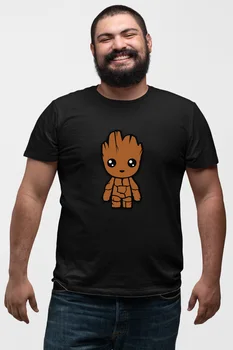 

Angemiel Wear Groot Doll Black Men 'S Cotton Big Size T-Shirt