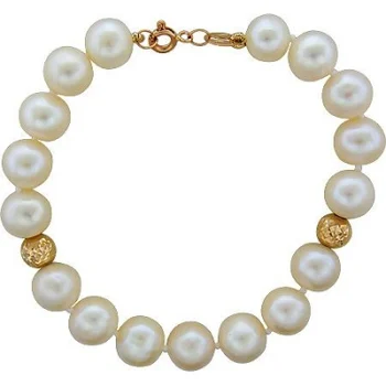 

Esthete bracelet with pearls in red gold