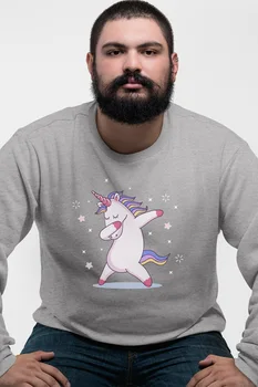 

Angemiel Wear Unicorn Gray Men 'S Sweatshirt