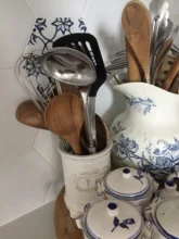 Skimmer Cooking Spoon Tableware Colander Kitchen-Tool-Kit Teak Nano-Soup Wooden Natural-Wood