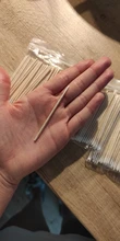 300 Uds desechables Ultra-pequeño hisopo de algodón sin pelusa Micro cepillos madera bastoncillos de algodón torundas de algodón con pegamento para extensión de pestañas quitar herramientas