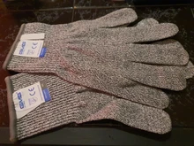 GMG-Guantes de seguridad anticortes nivel 5, guantes de trabajo gris o negro, protección contra cortaduras, gran oferta, HPPE EN388 ANSI