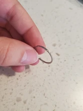 YUN RUO-anillo de acero de titanio 316 para mujer, sortija Simple Glint Gleam, color oro rosa, regalo de cumpleaños