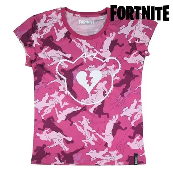 

Child's Short Sleeve T-Shirt Fortnite Pink