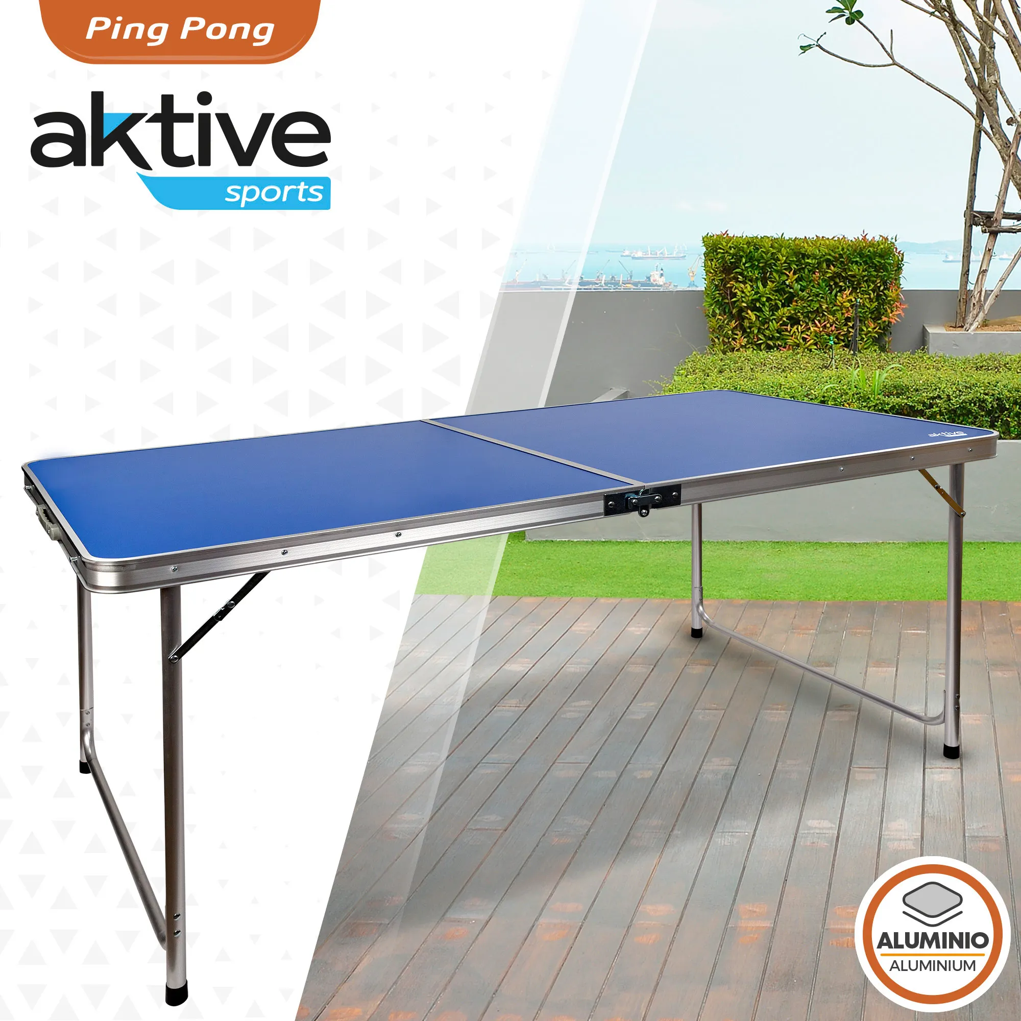 Homcom - Mesa de ping-pong dobrável com rede, PING PONG