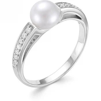 

Alcor ring with pearls and cubic zirconia