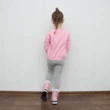 Ankle-Boots Plush Girls Boys Winter Flat Zipper ISSIENA Down with PU Snow Snow