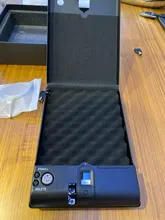 Carcasa de aleación de aluminio para almacenamiento de joyería, caja de seguridad segura con huella dactilar portátil para pistolas CarSafe, con cerradura de llave, Valuables