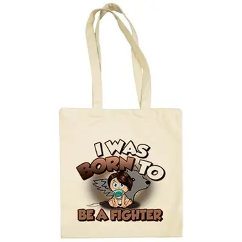 

Cloth bag I was born to be to fighter spoof Baby Arya Stark