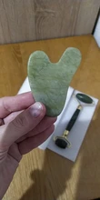 Rodillo de Jade Xiuyu Gua sha de piedra Natural, tablero raspador Guasha, conjunto de cuarzo, herramienta de masaje Facial, Estiramiento Facial, masajeador antiarrugas Delgado
