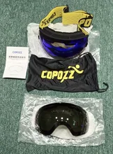 COPOZZ-Gafas de esquí antivaho, lentes de esquí esférico grande, reemplazo de lentes de nieve (solo lentes), UV400, 201