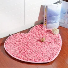 Лидер продаж, 1 шт., 50*60 см, сердечко, синель, ковер, коврики для ванной, любовь, Противоскользящий коврик, коврик для двери, Свадебный декор комнаты, ковер для гостиной