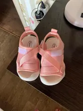 Verano niño Sandalias Zapatos de chica de bebé red monocolor de tela transpirable niños zapatillas de deporte infantil para niños chicas deporte sandalias SYJ035