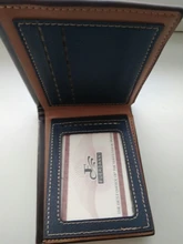 Cartera Vintage de cuero para hombre, cartera masculina de lujo, corta, ajustada, con Clip para dinero, tarjetero, Portomonee