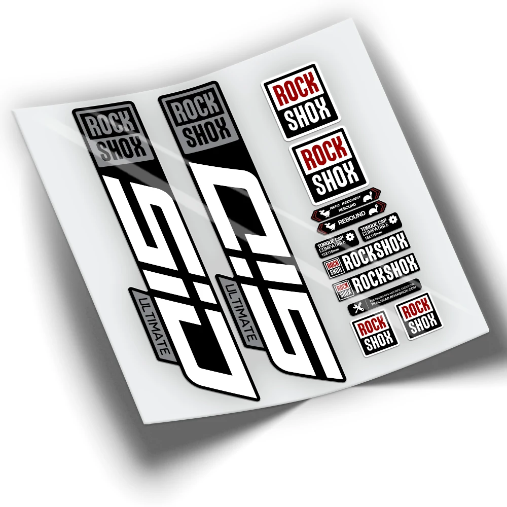 Adesivi Rockshox Sid Ultimate 2021 Bicolore Wp341 Adesivi Per Biciclette In Vinile Adesivi Per Mountain Bike Accessori Per Bici
