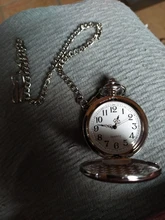 Reloj De bolsillo Retro De plata clásica para hombre, pulsera De mano De cuarzo pulido con cadena colgante, De bolsillo liso, regalo