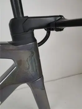 

Chameleon Rainbow Paint Coated Carbon Road Frame Aero Bicycle Frame + Handlebar + Stem + Fork + Seatpost + headset + clamp