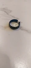 FDLK-anillo de acero inoxidable con borde de escalera cepillado para hombre, anillo de 8MM con ranura azul, regalos del anillo de boda para hombre